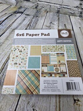 We R Memory Keepers 6 x 6 Paper Pads 36 Sheets Happy Campers